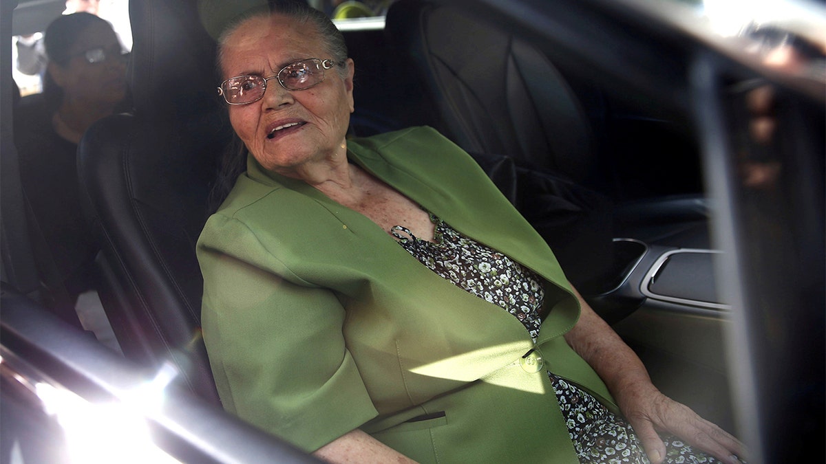 Consuelo Loera, mother of the Mexican drug lord Joaquin 'El Chapo' Guzman, leaves from the U.S. embassy in Nune 2019 after requesting a humanitarian visa so she can visit her imprisoned son. (REUTERS/Edgard Garrido/File Photo)