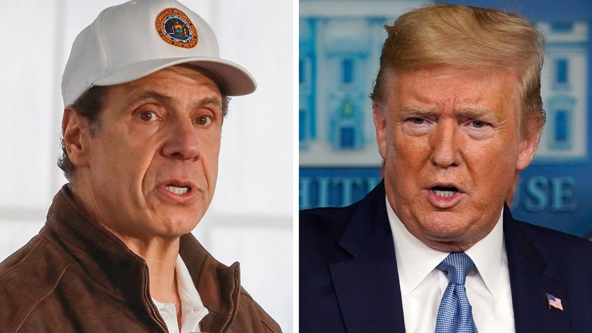 President Trump praised New York Gov. Andrew Cuomo for his handling of the coronavirus in the state.