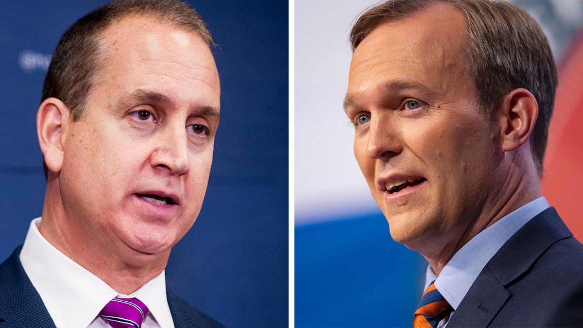 Rep. Mario Diaz-Balart, R-Fla., left, and Rep. Ben McAdams, D-Utah, right.