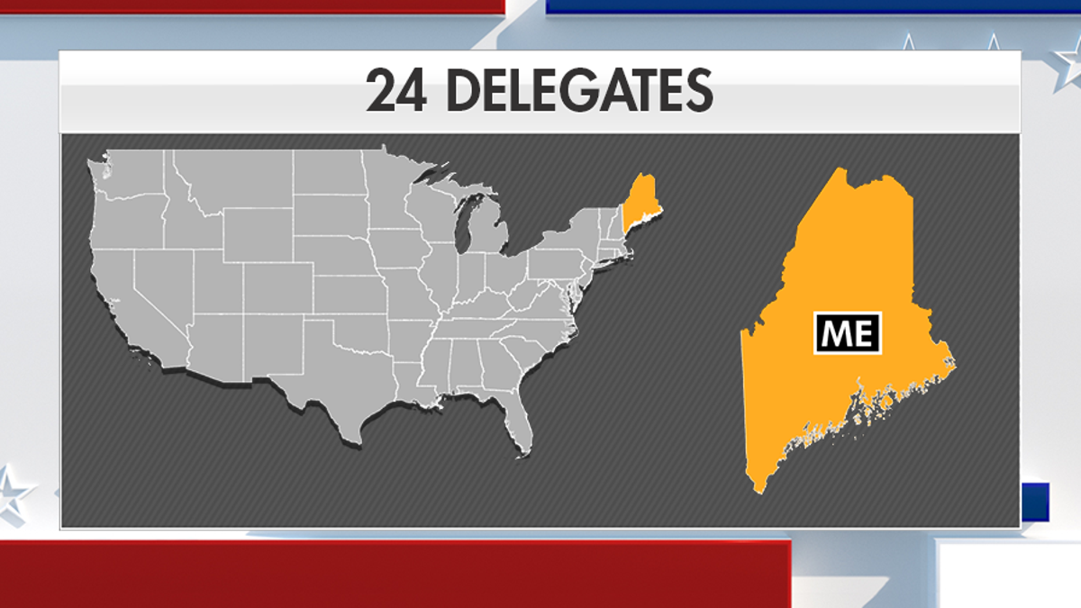There are 24 delegates at stake in Maine on Super Tuesday.