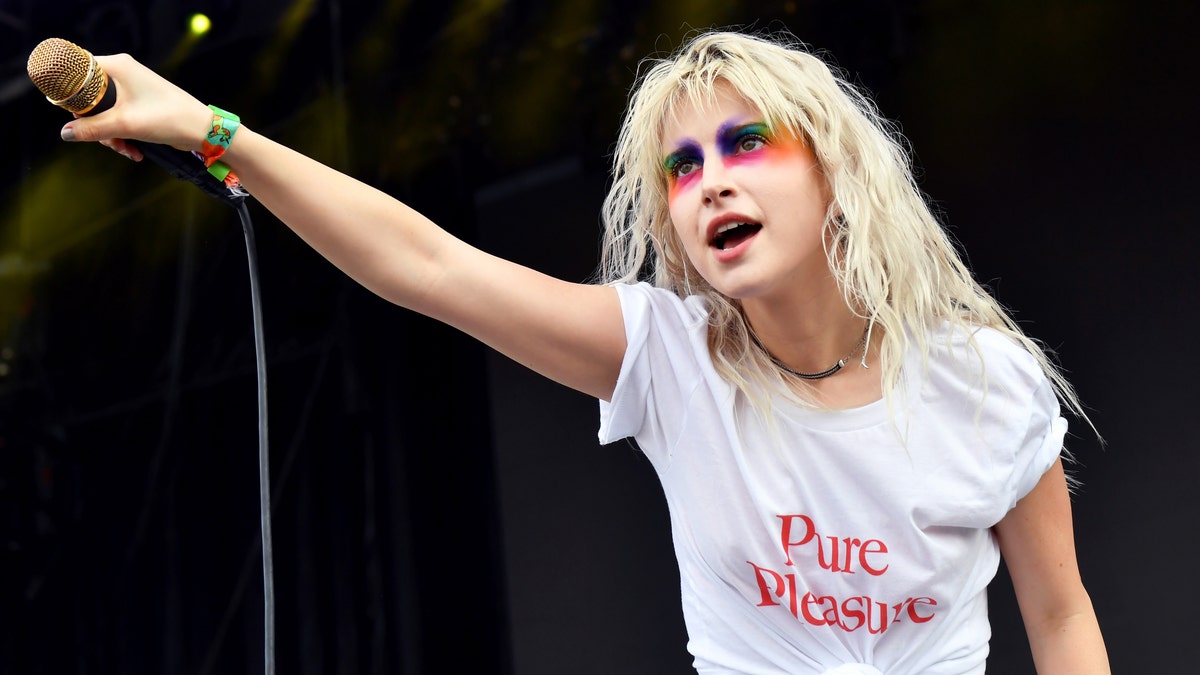 Hayley Williams of Paramore performs on What Stage during day 2 of the 2018 Bonnaroo Arts And Music Festival on June 8, 2018 in Manchester, Tennessee.