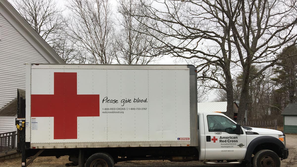 Red Cross mobile truck