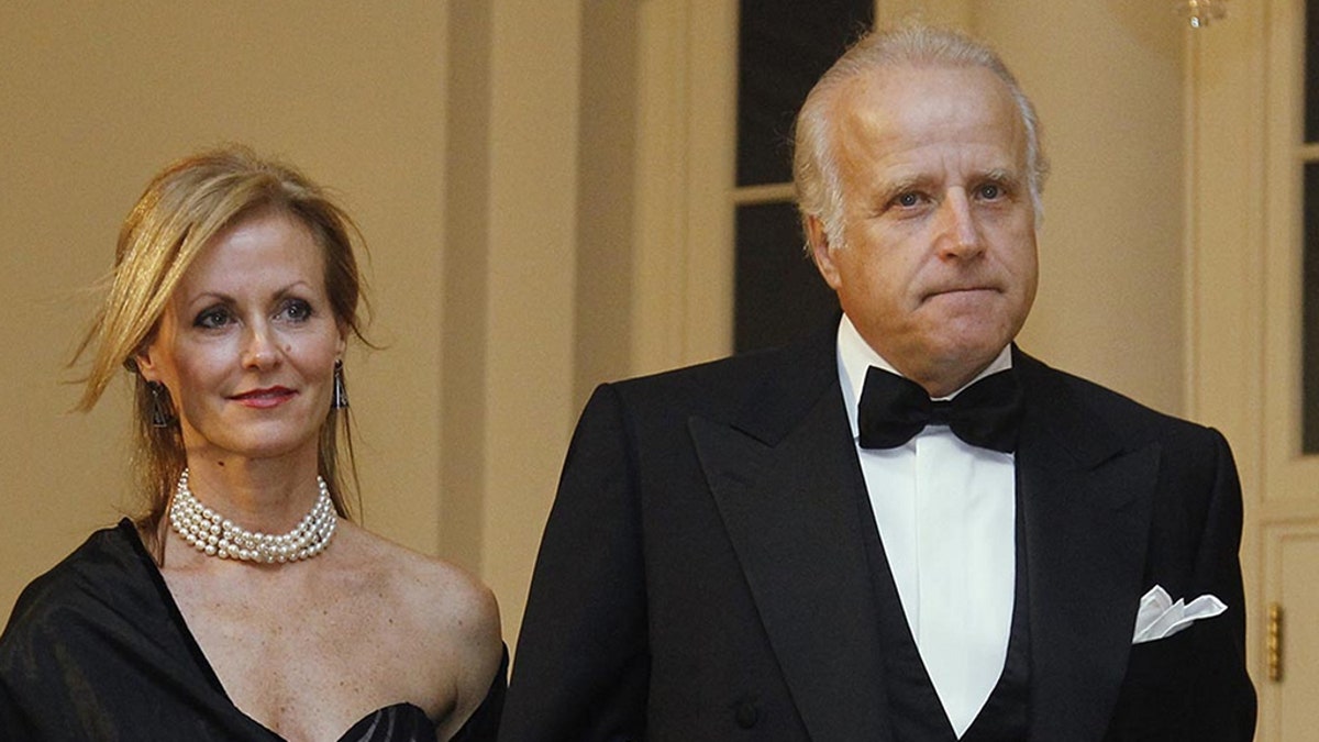 James and Sara Biden arrive at the White House to attend the State Dinner for South Korea, Thursday, Oct. 13, 2011, in Washington. (AP Photo/Haraz N. Ghanbari)