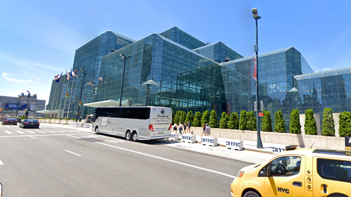 The Jacob K. Javits Convention Center in Hell's Kitchen. The convention center is considered one of the busiest in the USA.