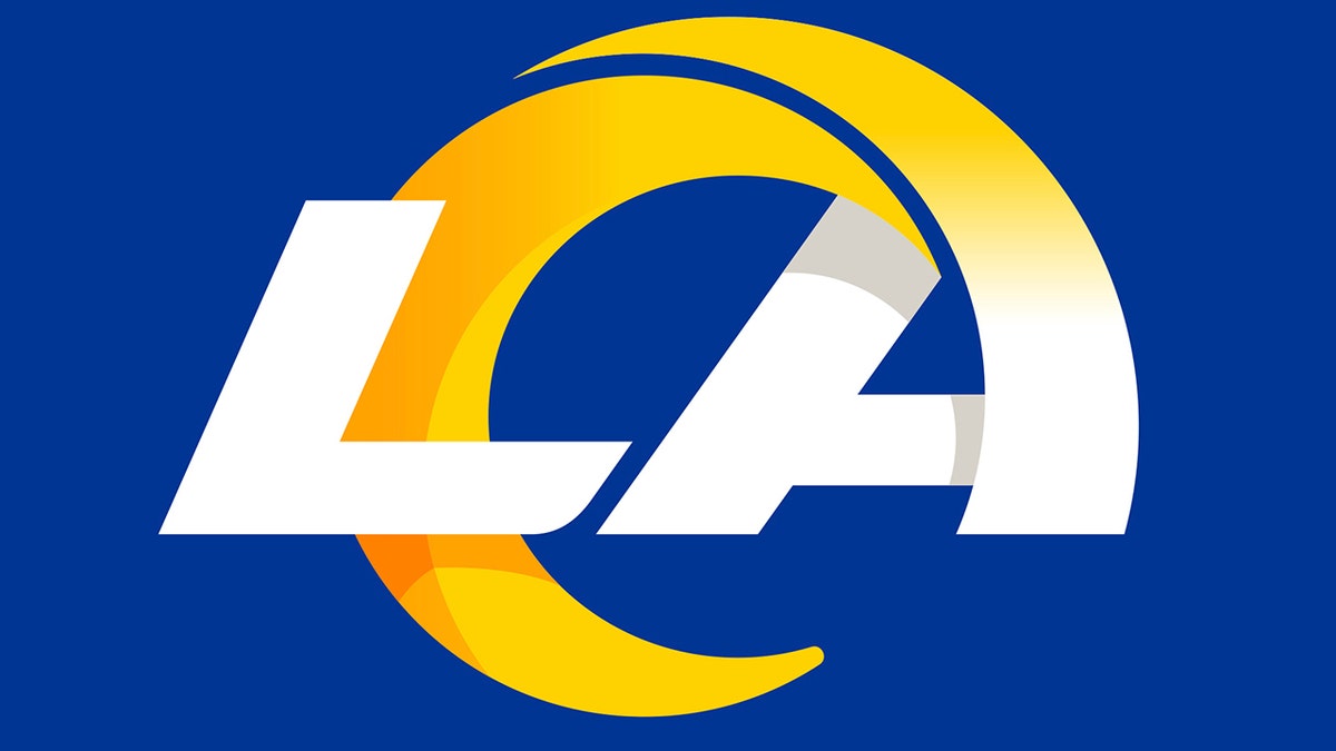 This graphic provided by the Los Angeles Rams shows a new stylized LA Rams logo, released by the NFL football team Monday, March 23, 2020. The Los Angeles Rams unveil their new logo and color scheme with somewhat less fanfare than originally planned. The team is mildly reconfiguring its look four years after returning home to LA, and a few months before moving into SoFi Stadium. New uniforms will follow later in the spring. (Los Angeles Rams via AP)