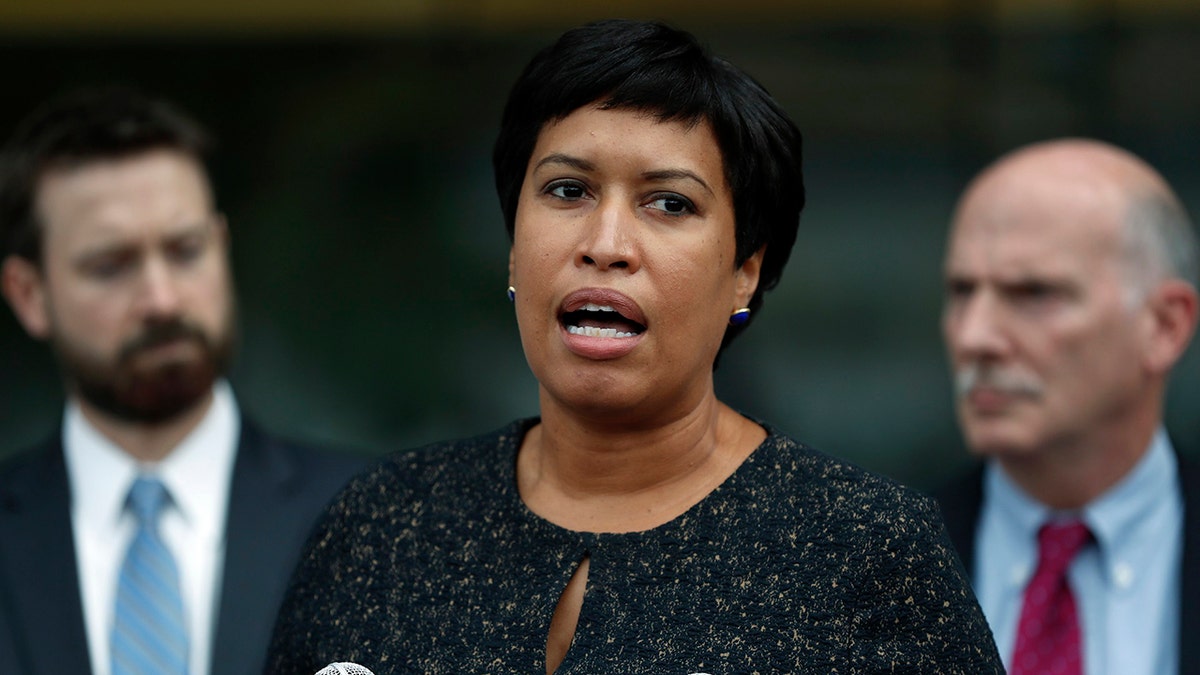 Washington, D.C., Mayor Muriel Bowser speaks in the nation’s capital, Oct. 5, 2017. (Associated Press)