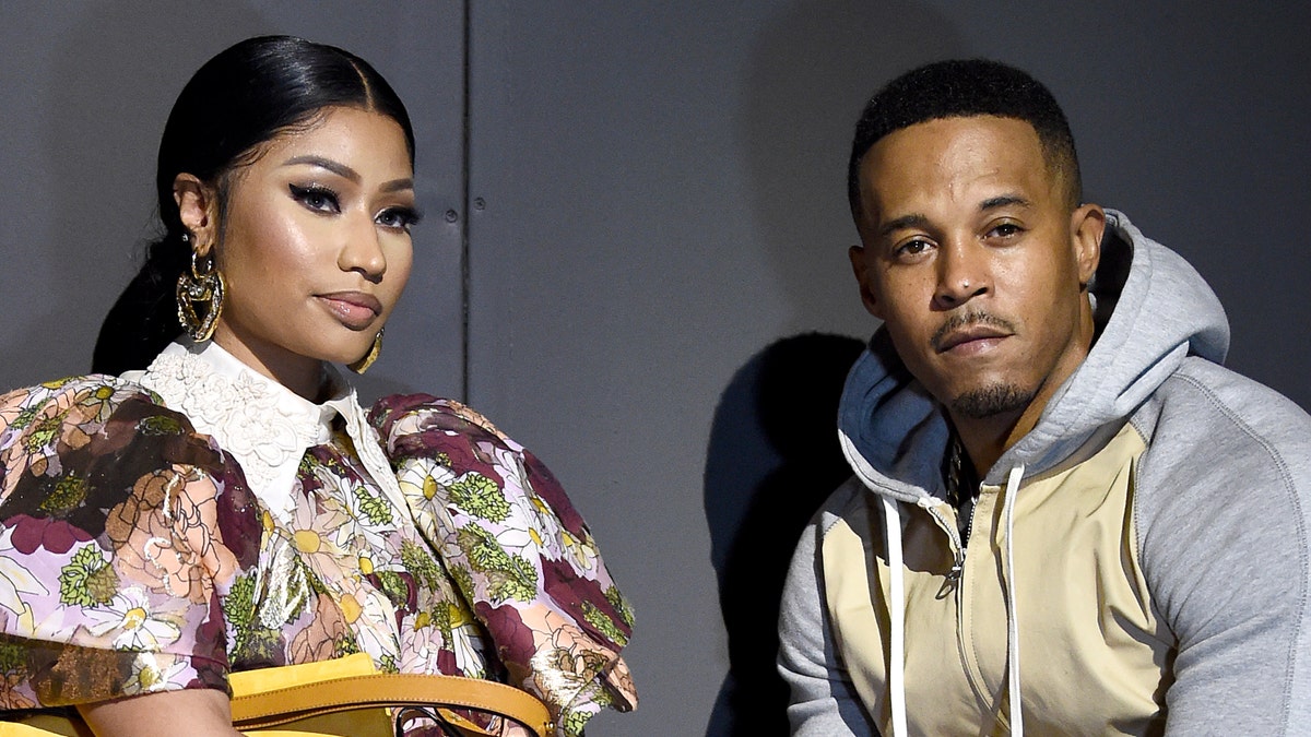 Nicki Minaj and Kenneth Petty. (Photo by Dimitrios Kambouris/Getty Images for Marc Jacobs)