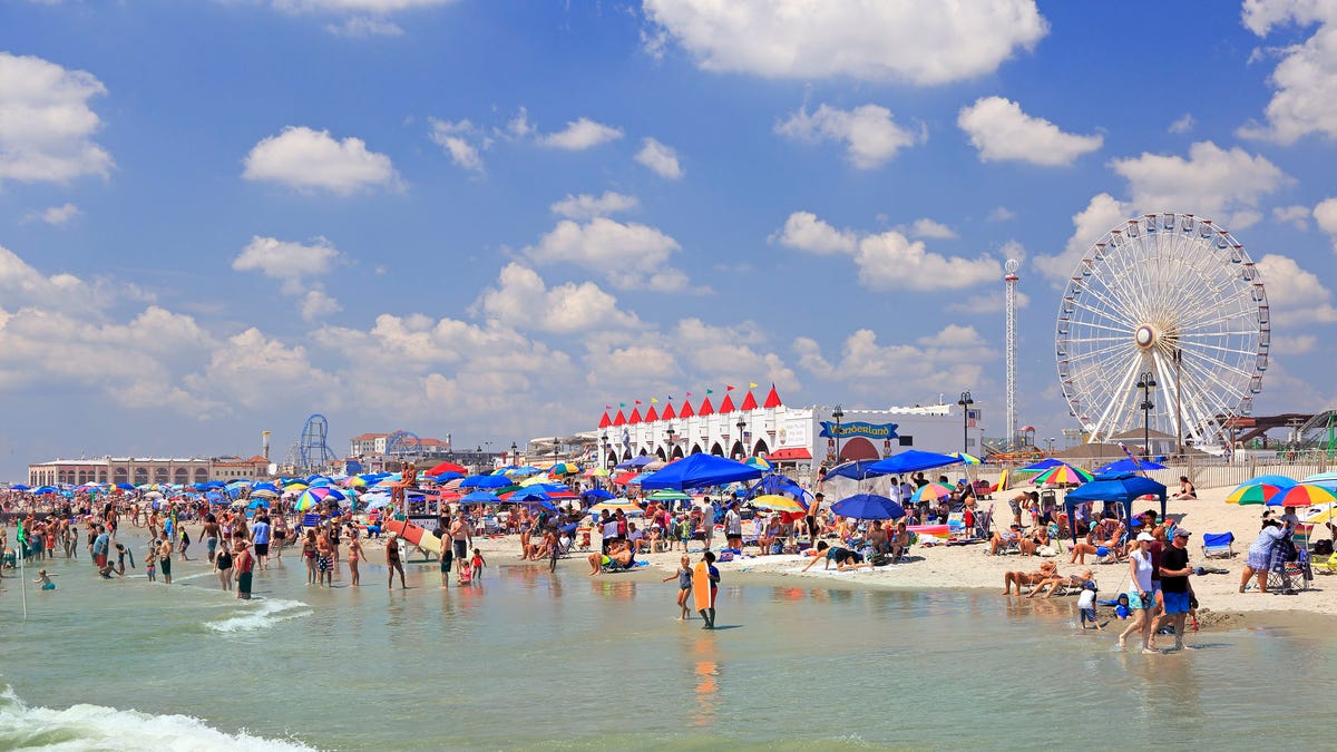 Ocean City beach, New Jersey in USA