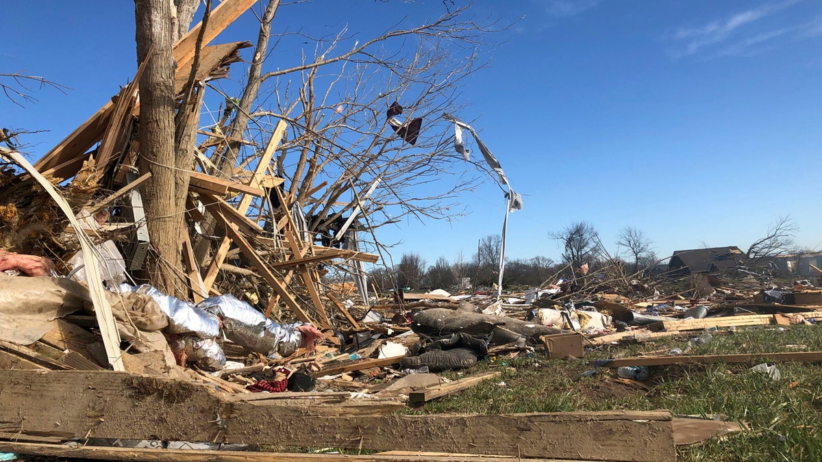 A subdivision near McBroom Chapel Road in Putnam County, Tennessee, was almost completely destroyed by a tornado that blew through on Tuesday morning, March 3, 2020 before dawn. 