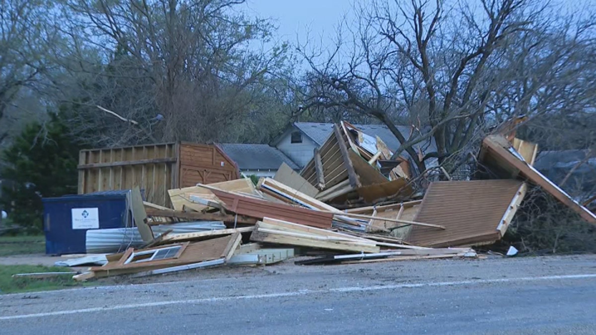 Damage was reported from a tornado on Wednesday night in Wise County, Texas.