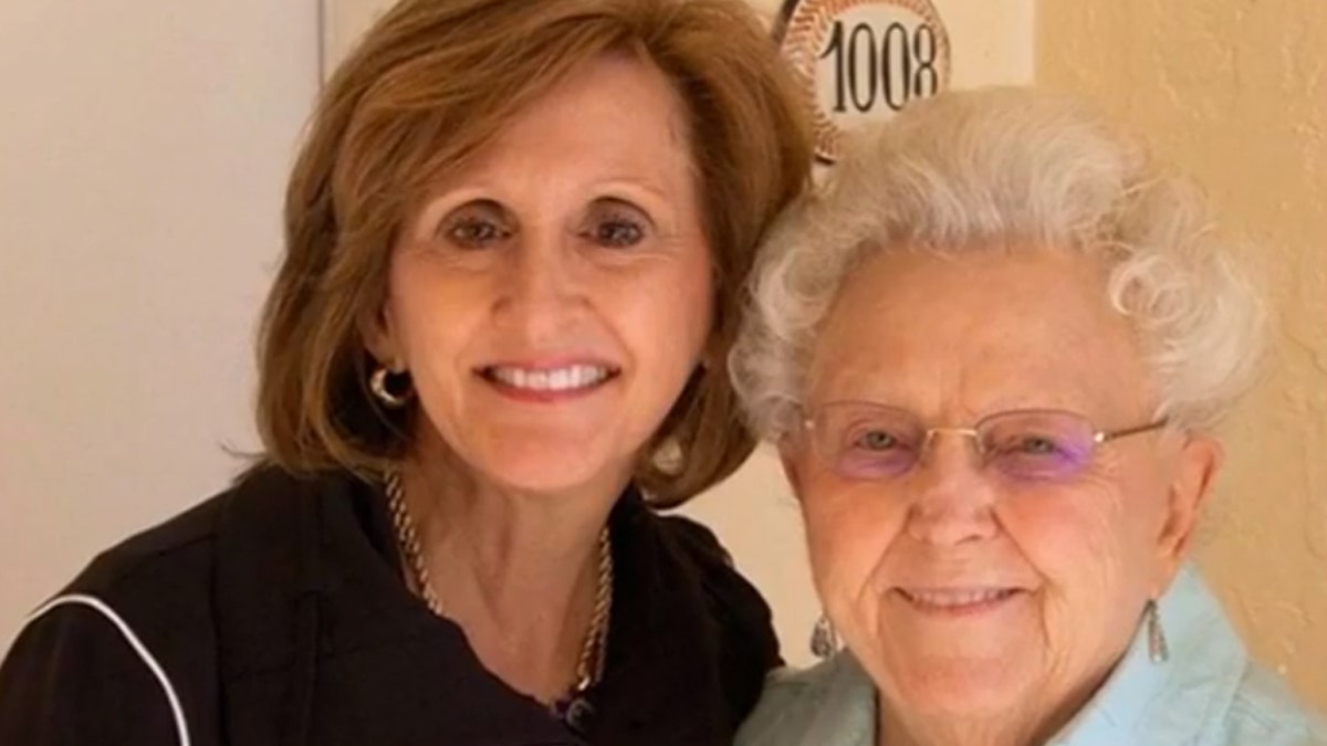 Trudy Cathy White, Chick-fil-A ambassador, with her mother, Jeannette M. Cathy.