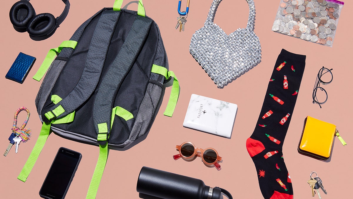 Items like these are often left behind by Uber riders.