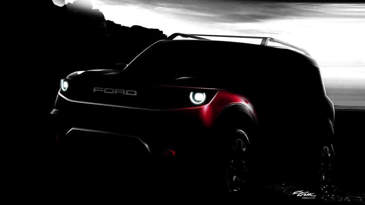 This rendering is the only official image of the "Baby" Bronco released so far.