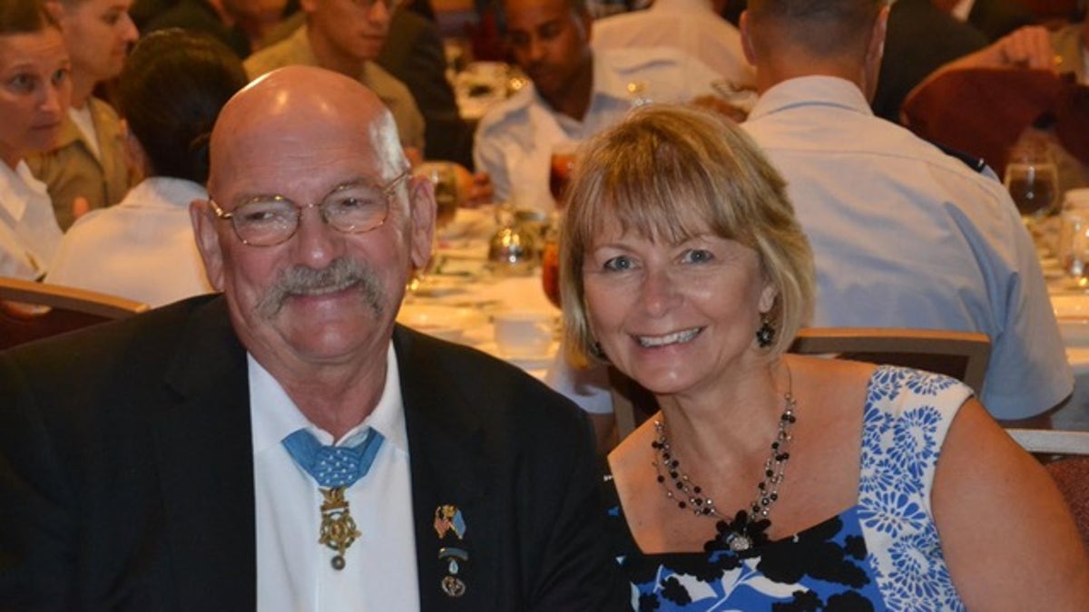 Medal of Honor recipient Gary Beikirch and his wife Loreen Beikirch.