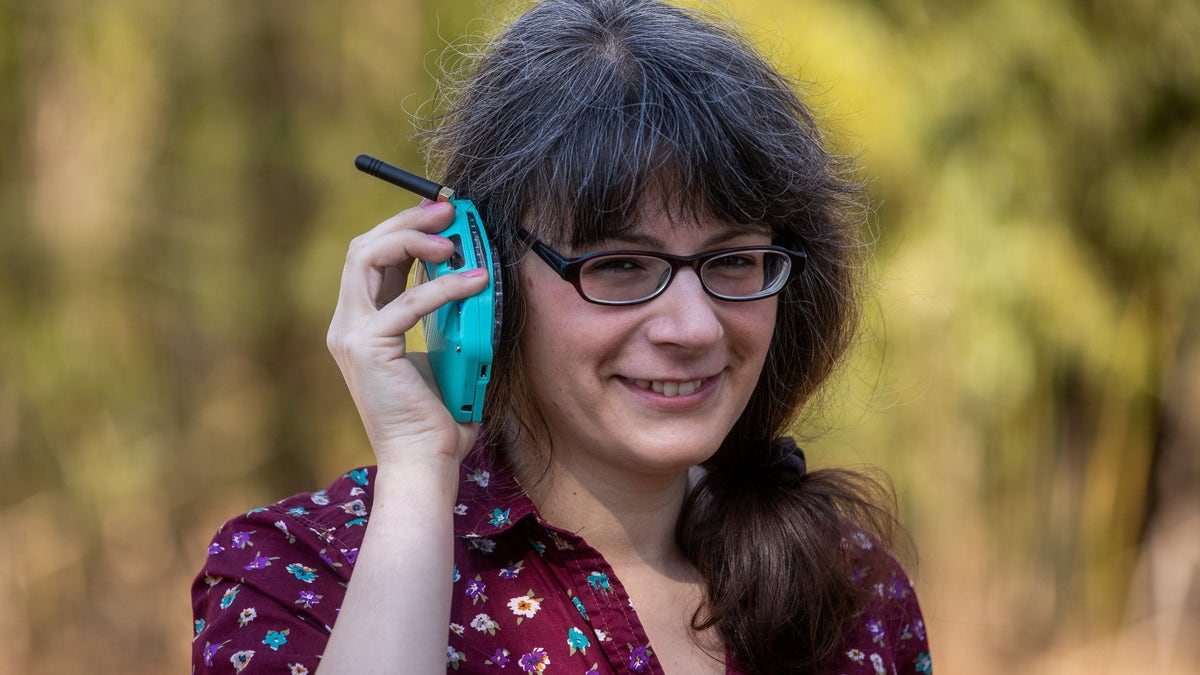 Space engineer Justine Haupt, 34, built a rotary dial mobile phone due to her dislike of the hyper connectivity associated with smartphones.
