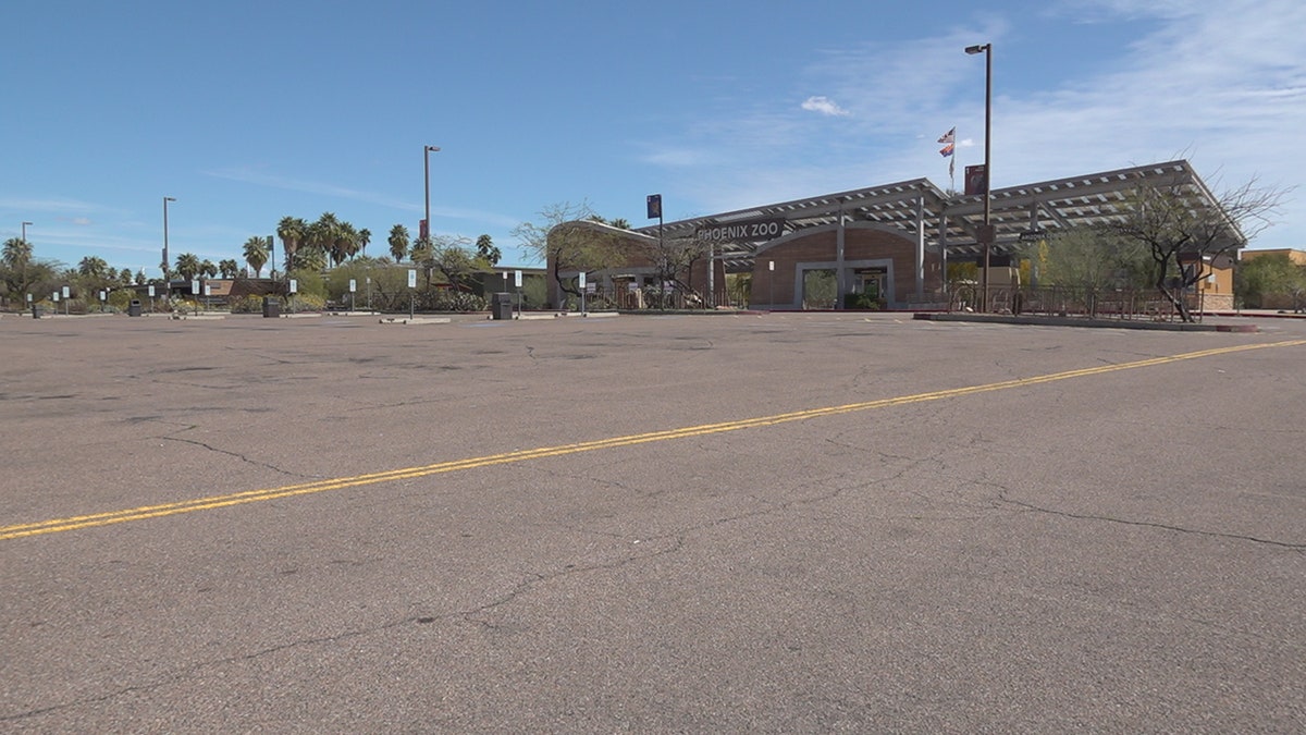Typically packed with guests, the Phoenix Zoo now lies empty as the Coronavirus forced it to close (Stephanie Bennett/Fox News).