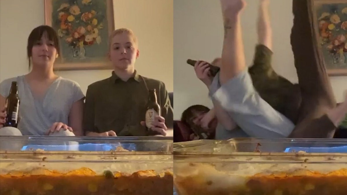 Tiffany Bierly and Ana Puzycki, of the Seattle-based art making duo Tiffana, choreographed a wobbly, slow-mo routine to “Beer, Beer, Beer” by The Clancy Brothers.