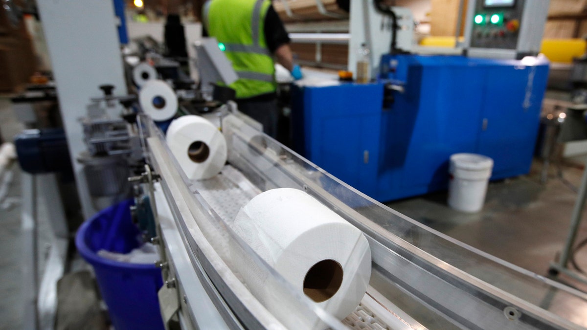 A man in California was arrested Monday after allegedly assaulting his own mother after a family dispute over toilet paper dramatically escalated, according to officials.