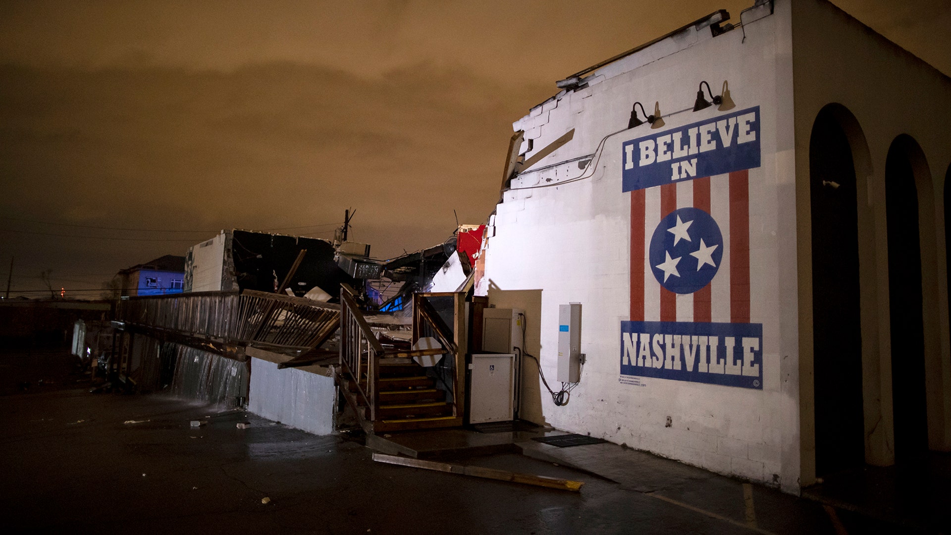 The Basement East sits heavily damaged in the East Nashville on Tuesday, March 3, 2020.