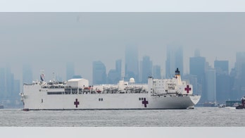 USNS Comfort hospital ship arrives in New York harbor amid coronavirus outbreak