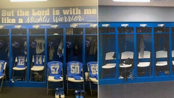 Kentucky high school scrubs locker room Bible verse after atheist group complains
