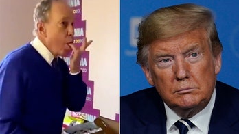 Trump tells 'Mini Mike' 'don't lick your dirty fingers' after video goes viral of him eating pizza