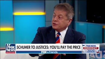 Judge Napolitano: Schumer's threat toward Supreme Court justices 'very dangerous'