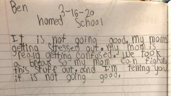 Boy writes in journal about mom's homeschooling attempt during coronavirus outbreak: 'It is not going good'