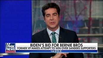 Jesse Watters: Bernie likely to 'take it to the convention', but 'Never Biden' movement makes no sense