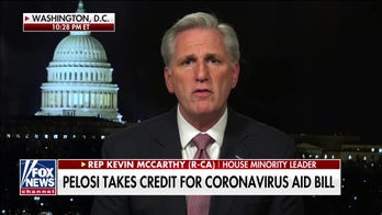 Pelosi 'jiu-jitsu' claim on coronavirus relief all wrong, McCarthy says: 'She held the bill up'