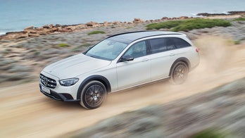 The 2021 Mercedes-Benz E-Class All-Terrain station wagon is ready for the (not-very) rough stuff
