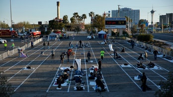 Las Vegas temporary homeless shelter after coronavirus case called 'inhumane,' people seen sleeping on asphalt