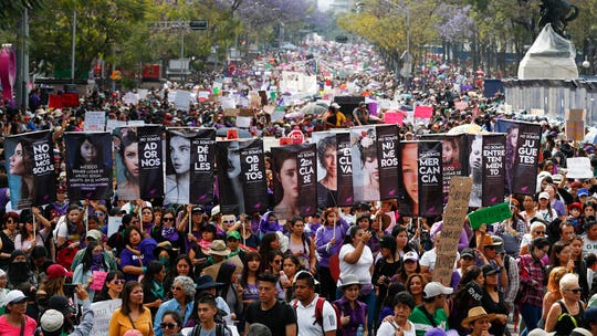 Women in Mexico hold ‘A Day Without Women’ strike to protest rising gender violence