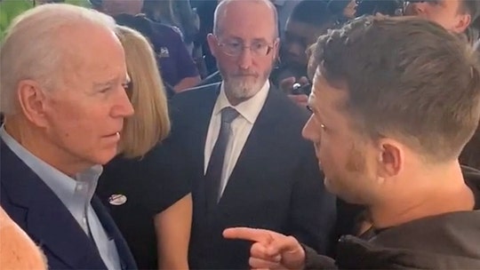 Joe Biden confronted by veteran over Iraq War support: 'Blood is on your hands!'