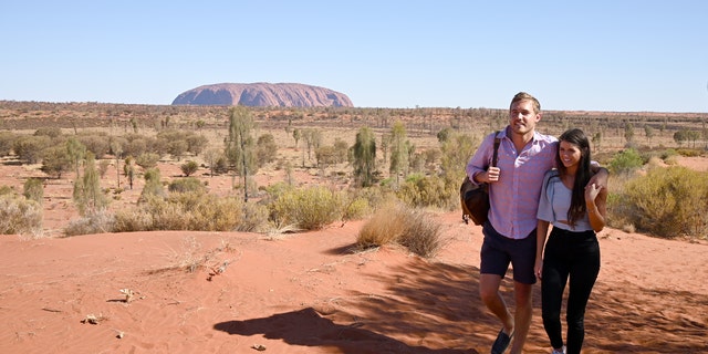 Peter and Madison in Alice Springs, Australia, on night one of a two-night, live special, season finale event on 'The Bachelor.' 