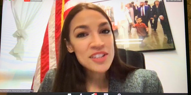 Rep. Alexandria Ocasio-Cortez, D-N.Y., blasts the coronavirus response during a virtual town hall Saturday.