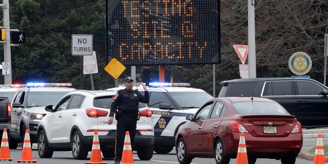 The testing center opened Friday in Bergen County – the state's hardest-hit area – and has the capacity to conduct 2,500 tests a week, according to Gov. Phil Murphy. (AP Photo/Seth Wenig)