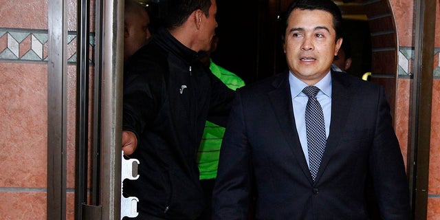 Juan Antonio "Tony" Hernandez, brother of Honduras President Juan Orlando Hernandez, arrives for a press conference in Tegucigalpa, Honduras. (AP Photo/Fernando Antonio, File)