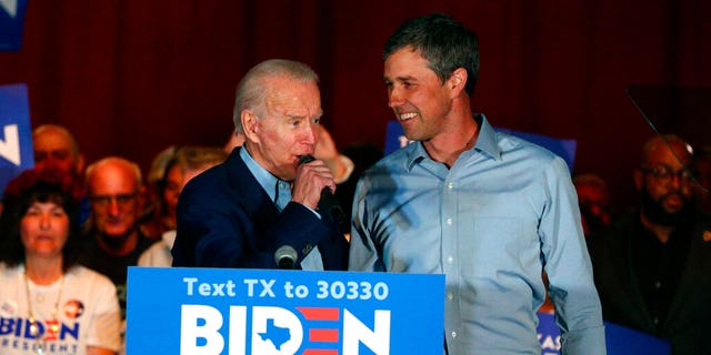 Democratic presidential candidate former Vice President Joe Biden speaks after former Texas Rep. Beto O'Rourke endorsed him at a campaign rally Monday, March 2, 2020 in Dallas. (AP Photo/Richard W. Rodriguez)