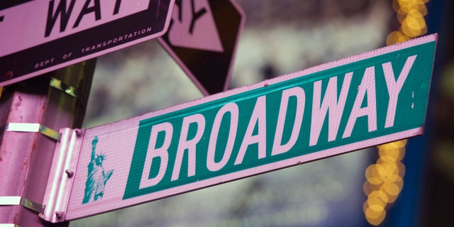 FILE - This Jan. 19, 2012 file photo shows a Broadway street in Times Square, 在纽约. 政府. Cuomo is expected to reopen theaters on the Great White Way in June, but it’s expected to be at a limited capacity. (AP Photo/Charles Sykes,文件e)