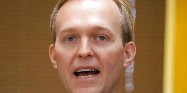 Rep. Ben McAdams, seen here in December 2019, announced he was hospitalized while battling the coronavirus.  (AP Photo/Rick Bowmer, File)