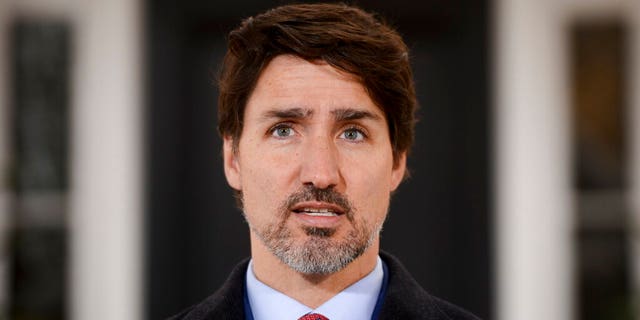 Prime Minister Justin Trudeau addresses Canadians on the COVID-19 pandemic from Rideau Cottage in Ottawa, Canada, Thursday, March 26, 2020.