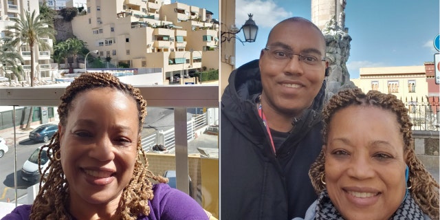 Sharon Wells, 62, and her husband Craig Carpenter, 55, of Pooler, Georgia, are quarantined in the Sol Melia in Torremolinos, Spain amid the coronavirus outbreak.