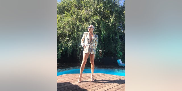 Candace Collins Jordan getting ready to pose for Playboy in 2020.