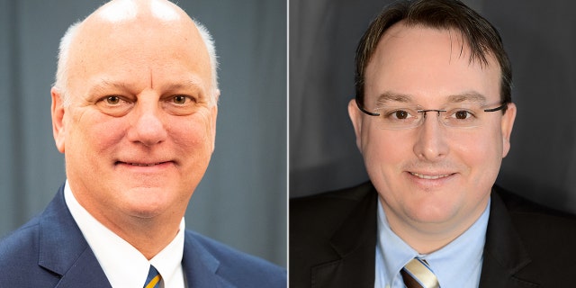 Georgia Sen. Brandon Beach (L) and Rep. Scot Turner (R) in their official headshots for the Georgia state legislature. (senate.ga.gov/house.ga.gov)