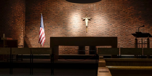 The Our Lady of the Airways Chapel, seen here, opened at Boston Logan International Airport in 1951.