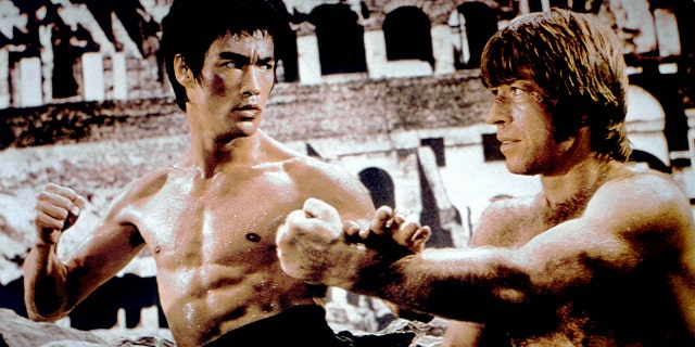 Chuck Norris got his start in an on-screen brawl with martial arts master Bruce Lee.