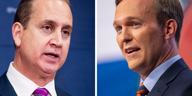 Rep. Mario Diaz-Balart, R-Fla., left, and Rep. Ben McAdams, D-Utah, right.