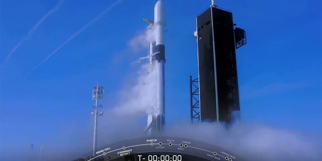 The launch was aborted Sunday following a problem with the Falcon 9 rocket's engine.
