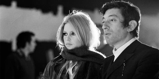 Brigitte Bardot and Serge Gainsbourg.
